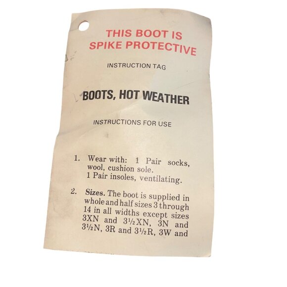 Vintage Mens Jungle Boots Size 9 Green DMS Protective Panama Sole Deadstock New - Picture 14 of 16